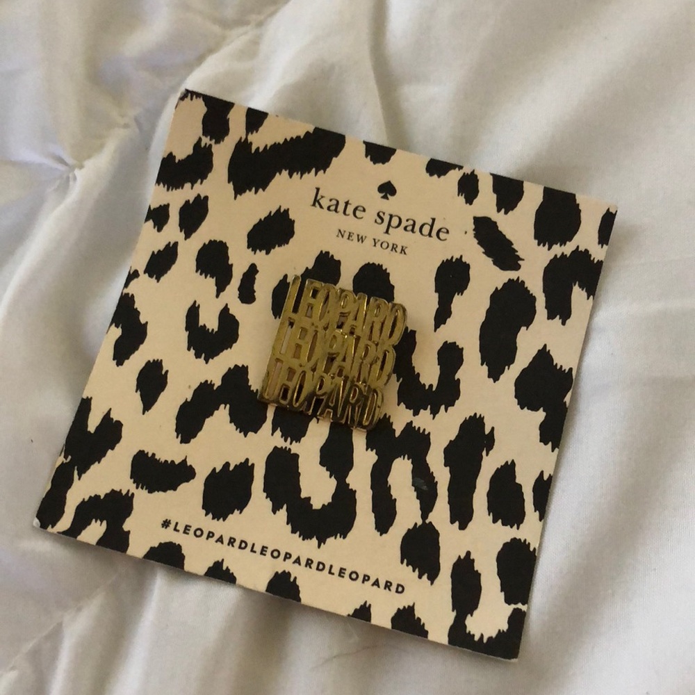 Kate Spade Leopard pin